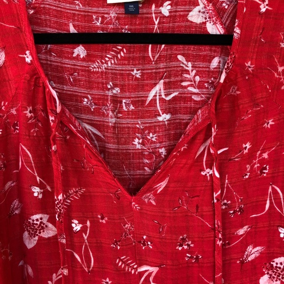 Universal Thread. Red/white peasant top.Size XXL - Picture 6 of 8